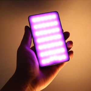 PULUZ Pocket RGB LED kézi fotólámpa (Fekete)-2