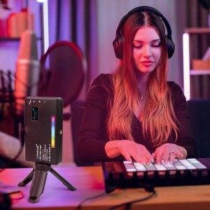 PULUZ Pocket RGB LED kézi fotólámpa (Fekete)-3