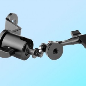 PULUZ alumínium motorkerékpár tükör kameratartó (fekete)-2