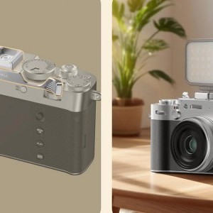 Fuji X100VI hüvelykujjas markolat hidegcipő rögzítéssel (Ezüst)-2