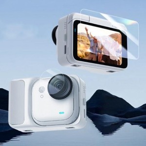 PULUZ 2 az 1-ben üvegfólia Insta360 GO Ultra (Fekete) üvegfólia-1