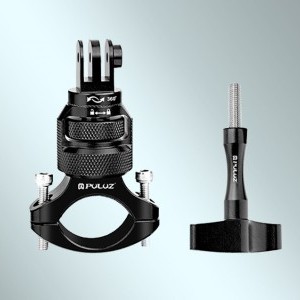 PULUZ 360°-os alumínium kormányrögzítő sportkamerákhoz (fekete)-2