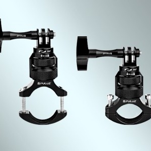 PULUZ 360°-os alumínium kormányrögzítő sportkamerákhoz (fekete)-4