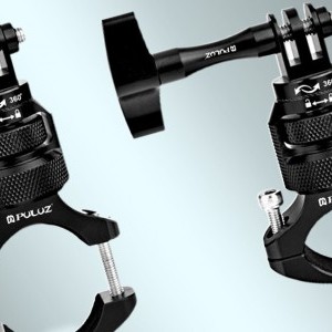 PULUZ 360°-os alumínium kormányrögzítő sportkamerákhoz (fekete)-5