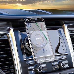 Dudao F24 MagSafe Kompatibilis Autós Tartó Szélvédőre vagy Műszerfalra Tapadókoronggal - Fekete-8