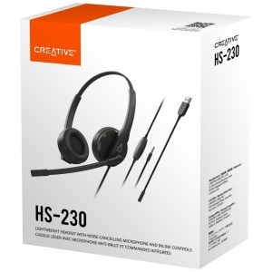 Creative HS-230 Vezetékes Fejhallgató USB Mikrofonnal Fekete-6