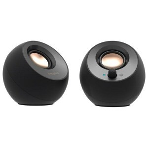 Creative Pebble 2.0 V3 Számítógéphangszórók Fekete Bluetooth 5.0 USB-C