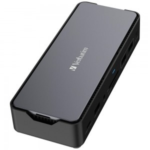 Adapter Verbatim 15 az 1-ben USB-C Pro dokkolóállomás 2xHDMI/1xRJ45/4xUSB-A/3xUSB-C/1xSD/1xmicroSD/1xAudio-6