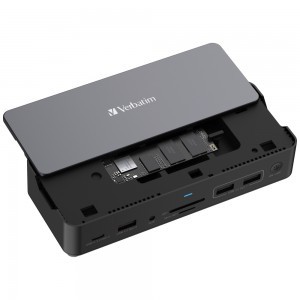 Adapter Verbatim 15 az 1-ben USB-C Pro dokkolóállomás 2xHDMI/1xRJ45/4xUSB-A/3xUSB-C/1xSD/1xmicroSD/1xAudio-4