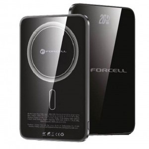 FORCELL F-ENERGY F5K8 Szuper Vékony powerbank MagSafe-kompatibilis PD3.0 QC4.0 15W 5000 mAh fekete-12