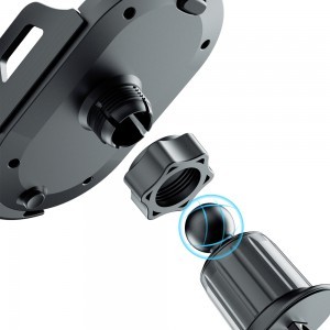 Dudao F2+ telefontartó szellőzőre erősíthető csipesszel - fekete-5