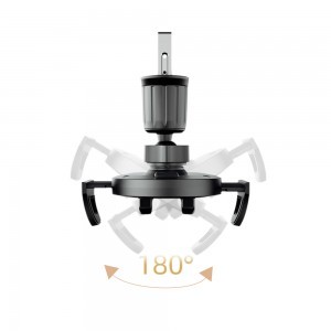 Dudao F2+ telefontartó szellőzőre erősíthető csipesszel - fekete-4