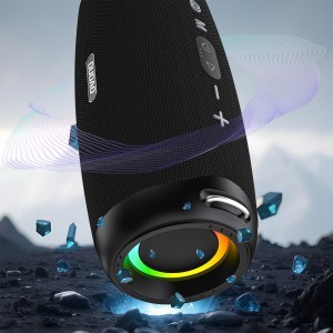  Dudao Y21 Pro Fekete Vezeték nélküli Hangszóró RGB Háttérvilágítással Bluetooth 5.3 - 80 W-4