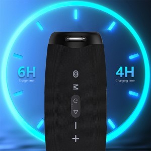  Dudao Y21 Pro Fekete Vezeték nélküli Hangszóró RGB Háttérvilágítással Bluetooth 5.3 - 80 W-3