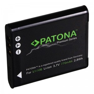 Patona Premium Olympus Li50B Ricoh DB100 Pentax WG-8 D-Li92 akkumulátor