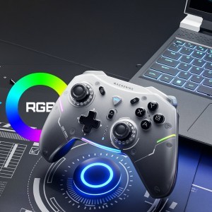 Machenike G5Pro Max Vezeték nélküli Játékvezérlő és Töltőállomás - Szürke-2