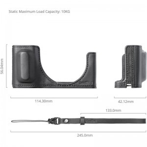 Smallrig 5676 Leather Case Kit for Ricoh GR IV / GR III / GR IIIX / GR III HDF / GR IIIX HDF (Black)-1