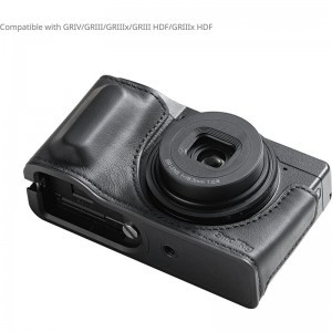 Smallrig 5676 Leather Case Kit for Ricoh GR IV / GR III / GR IIIX / GR III HDF / GR IIIX HDF (Black)-2