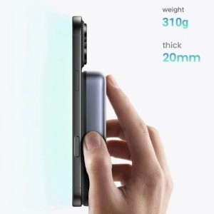 Ugreen - Power Bank PB562 (55140) - Vezeték nélküli mágneses töltés 7,5W, 10000mAh, PD20W, tartóval - Űrszürke-5