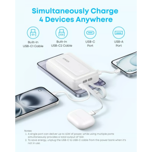 Powerbank Anker Zolo, 20000mAh, 45W, QC + PD, Fekete A1681H12-4