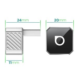 Ezüst OTTOCAST Mini Cube T3 vezeték nélküli autós adapter-2