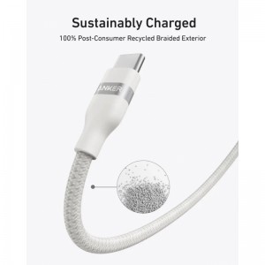 USB-C to USB-C kábel Anker, 240W, 0.9m, fehér A82E2H21-1