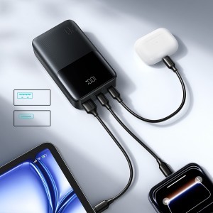 Joyroom JR-QP192 Star Series Mini 20000mAh 22.5W Powerbank digitális kijelzővel - Fekete-3
