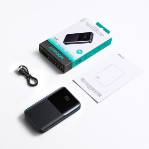 Joyroom JR-QP191 Star Series Mini 10000mAh 22.5W Powerbank digitális kijelzővel - Fekete-6