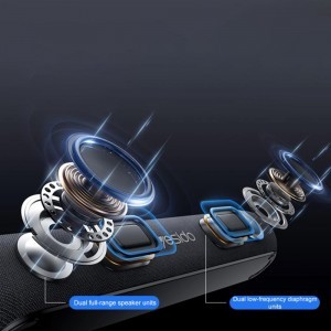 Yesido - Vezeték nélküli hangszóró (YSW42) - Bluetooth 5.3, Type-C, TF, 2000mAh, 20W - Fekete-3