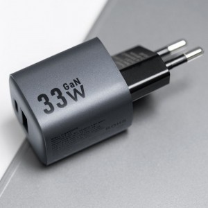 FORCELL F-ENERGY GaN VT-31 hálózati töltő Type C + USB A PD QC4.0 3A 33W szürke-1
