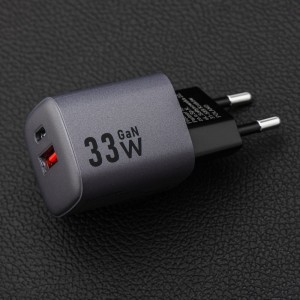 FORCELL F-ENERGY GaN VT-31 hálózati töltő Type C + USB A PD QC4.0 3A 33W szürke-5