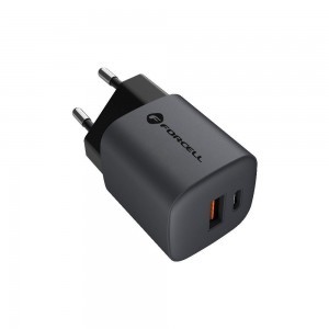 FORCELL F-ENERGY GaN VT-31 hálózati töltő Type C + USB A PD QC4.0 3A 33W szürke-7
