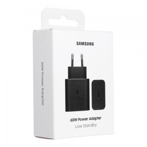 Hálózati töltő Samsung, 60W, 3A, 1 x USB-C, Fekete EP-T6010NBEGWW-4