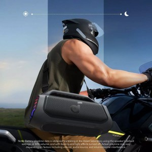 Anker - Vezeték nélküli hangszóró SoundCore Boom 2 Plus (A3134011) - Bluetooth 5.3, 140W, BassUp 2.0, Power Bank, IPX7, RGB - Fekete-2