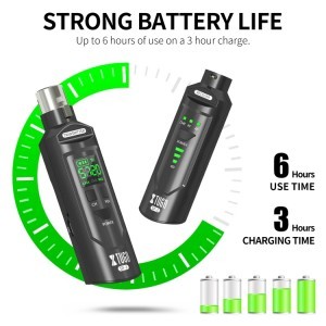 Vezeték nélküli XLR Adó + Vevő UHF  - mikrofonhoz / gitárhoz fekete (XTUGA SF-1 )-5