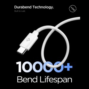 Spigen EE451EU Essential 1-portos hálózati töltő 45W + Type-C kábel Fehér-4