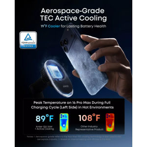 Anker Prime MagGo AirCool vezeték nélküli autós töltő, 25W, fekete (B2933H11)-3