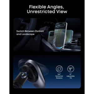 Anker Prime MagGo AirCool vezeték nélküli autós töltő, 25W, fekete (B2933H11)-5