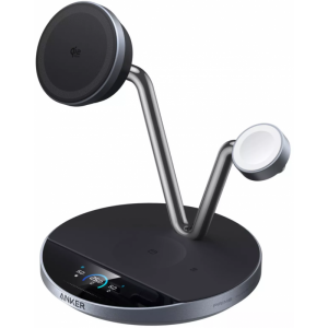 Anker Prime MagGo AirCool 3in1 vezeték nélküli töltő, 25W, fekete B25X7G11