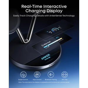 Anker Prime MagGo AirCool 3in1 vezeték nélküli töltő, 25W, fekete B25X7G11-4