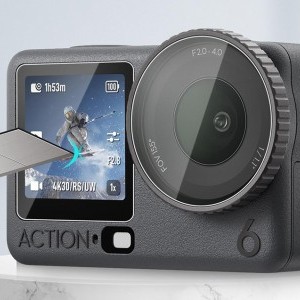 Puluz edzett üveg szett DJI Osmo Action 6-hoz (3 db) üvegfólia-3