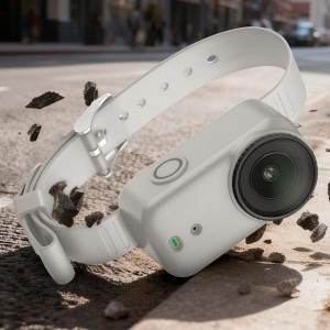 Puluz Szilikon pánt / Háziállat nyakörv DJI Osmo Nano-hoz (Szürke)-5