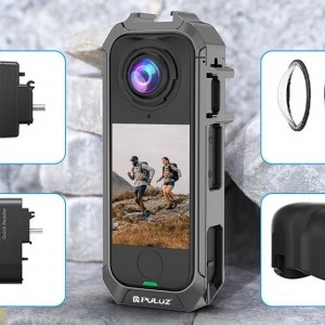 Puluz fém védő tok Insta 360 X4 Air (szürke) tok-5