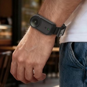 Puluz szilikon szalag / háziállat nyakörv DJI Osmo Nano-hoz (fekete)-2