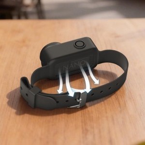 Puluz szilikon szalag / háziállat nyakörv DJI Osmo Nano-hoz (fekete)-4