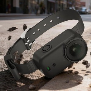 Puluz szilikon szalag / háziállat nyakörv DJI Osmo Nano-hoz (fekete)-5