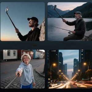 TELESIN Power markolatú szelfibot (Powerbankkal) S1-CSS-05-4