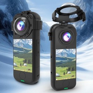 Puluz lencsevédő tok edzett üveggel Insta360 X4 Air készülékhez-5