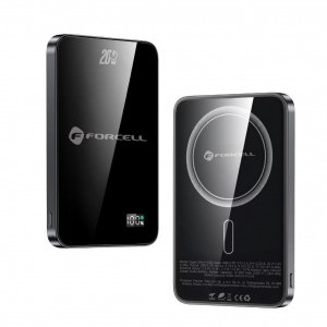 FORCELL F-ENERGY F5K8 Szuper Vékony powerbank MagSafe-kompatibilis PD3.0 QC4.0 15W 5000 mAh fekete-4