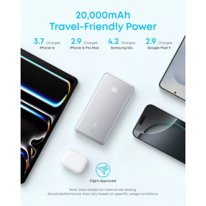 Powerbank Anker Zolo, 20000mAh, 22.5W, QC + PD, Fekete A110EH11-4